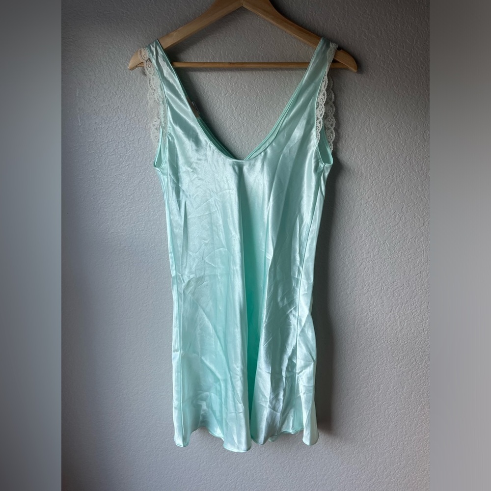 Inner Most Vintage Nightgown Slip Dress Baby Blue Size Small - Picture 4 of 4